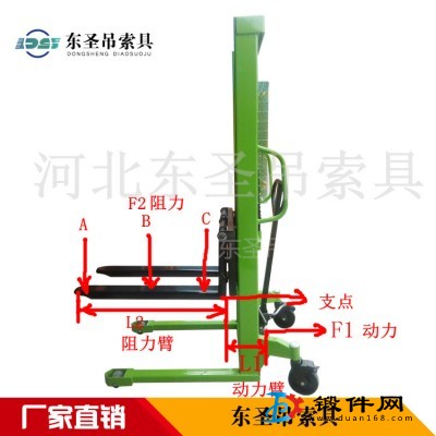 微型手動堆高叉車替代人工作業(yè)